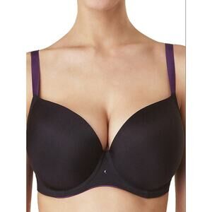 Passionata Sexy Invisible Seamless Molded Plunge Bra Black Size 30DD